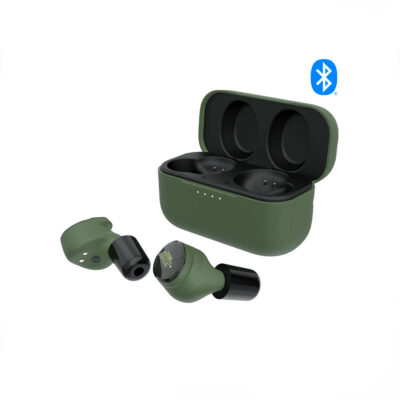 AURICOLARI DA TIRO - ISOtunes SPORT - CALIBER BLUETOOTH 5.2 IN-EAR COLORE VERDE E COVER RICARICABILE