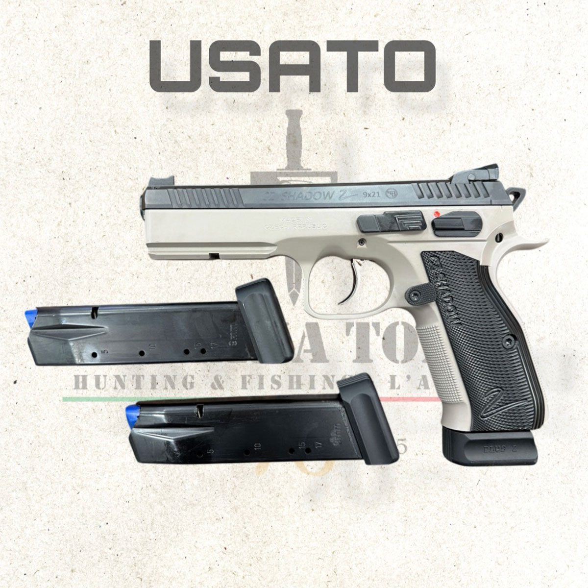 USATO - PISTOLA - CZ MOD. SHADOW 2 URBAN GREY cal. 9x21 - immagine 3