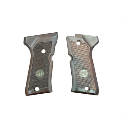 GUANCETTE IN LEGNO ZIGRINATE PER BERETTA 92FS COMPACT