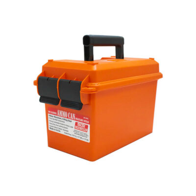 MTM CASE GUARD - AC-50C- 50 CALIBER AMMO CAN MILITARY STYLE | 5.8"(L) x 11"(W) x 7.2" (H) | Orange