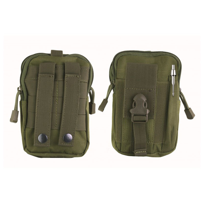 BARBARIC - TACTICAL BAG FOR ACCESSORIES MOLLE SYSTEM Verde | 12x17x7cm