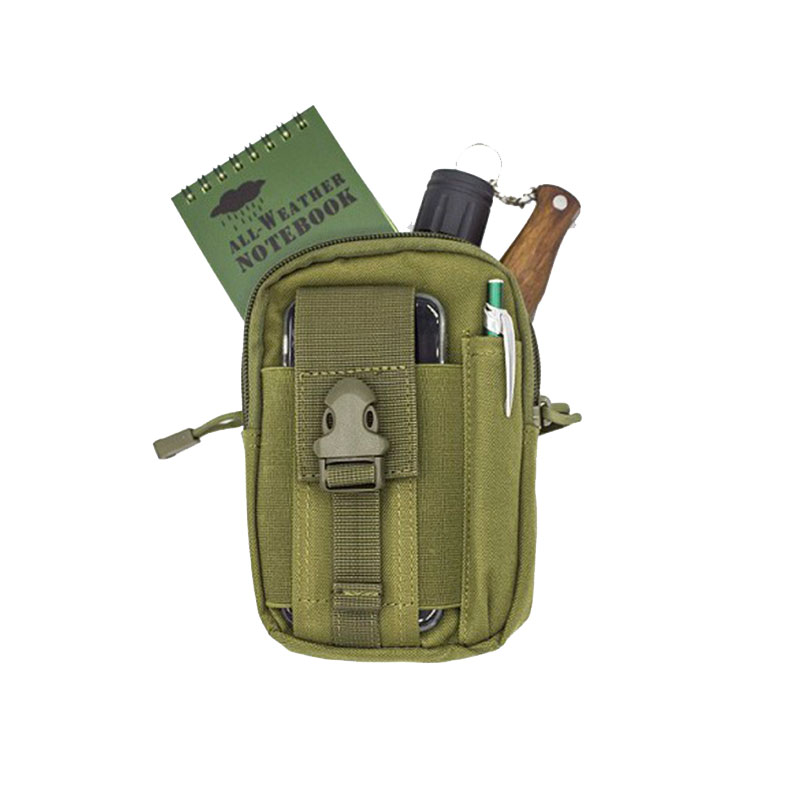 BARBARIC - TACTICAL BAG FOR ACCESSORIES MOLLE SYSTEM Verde | 12x17x7cm - immagine 2