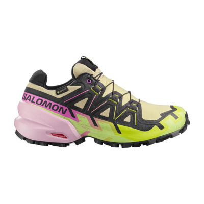 SALOMON - DONNA - SPEEDCROSS 6 GTX W Bog/Dawn Pink/Acid Lime