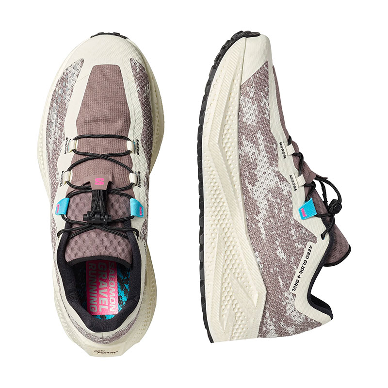SALOMON - UOMO - AERO GLIDE 4 GRVL Vanilla Ice/Blak/Iron - immagine 2