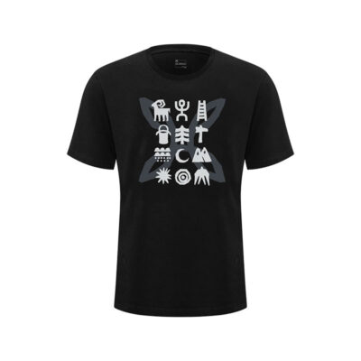 T-SHIRT - MONTURA - ROCK PAINTING Black