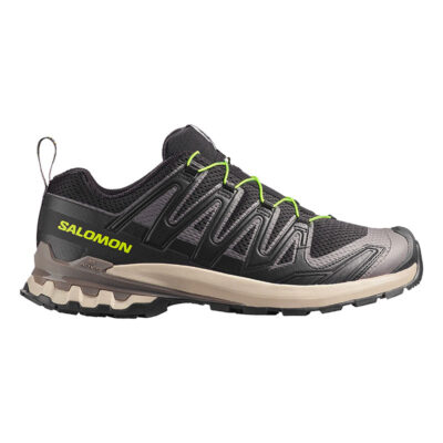 SALOMON - UOMO - XA PRO 3D V9 Black Dark / Gull Gray / Acid Lime