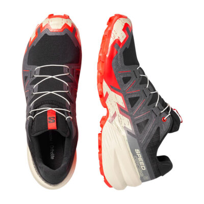 Alternative view of SALOMON - UOMO - SPEEDCROSS 6 Black / Fiery Red / Almond Milk