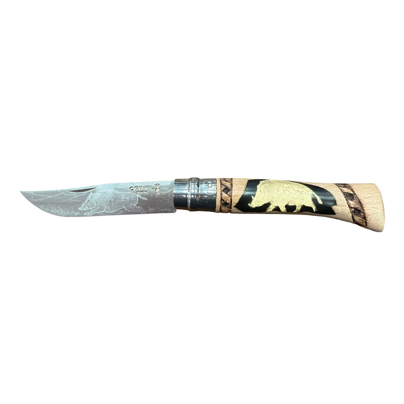 COLTELLO - OPINEL - N.10 INOX REALIZZATO A MANO | CINGHIALE