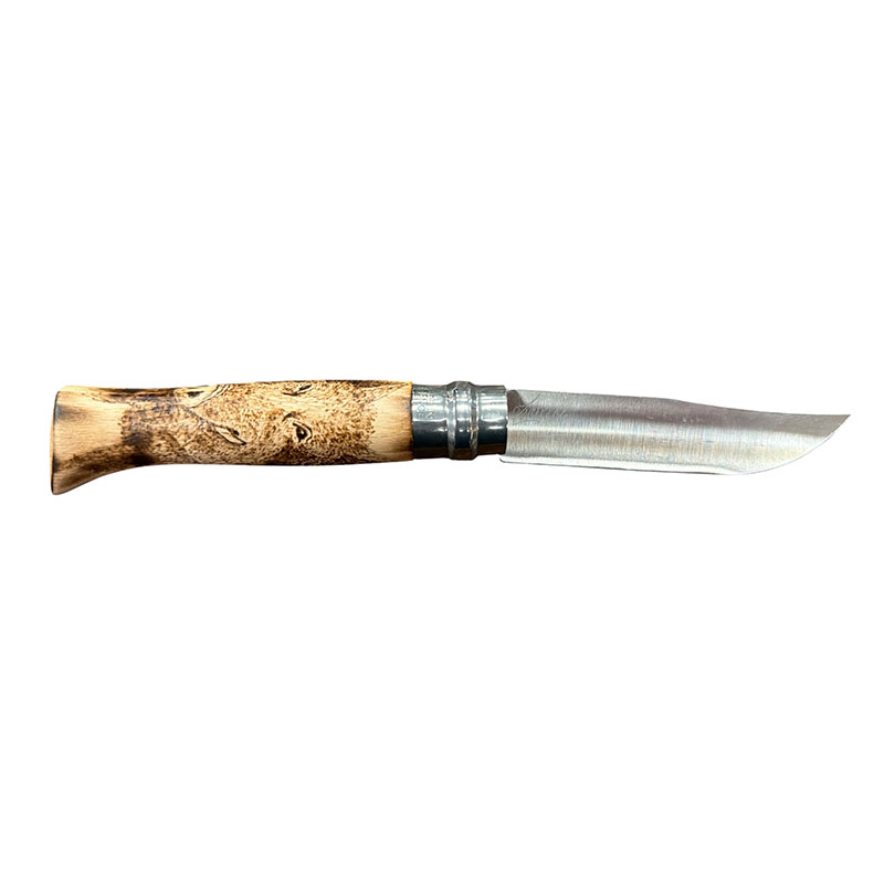 COLTELLO - OPINEL - N.9 CARBONE REALIZZATO A MANO | CINGHIALE - immagine 2