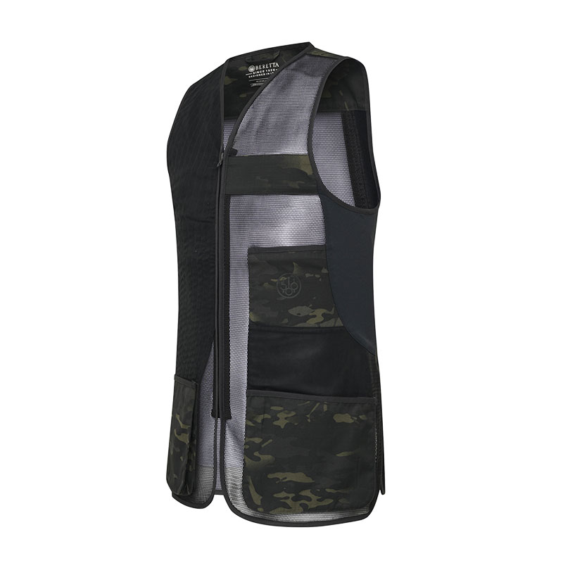 GILET DA TIRO - BERETTA - 500 YEARS LOGO CELEBRATIVO CAMO | EDIZIONE LIMITATA | Multicam Black