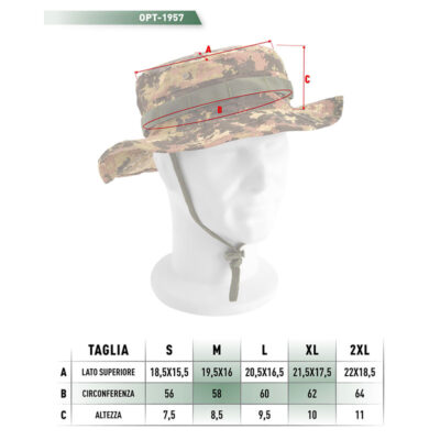 Alternative view of NERG OPENLAND - CAPPELLO - JUNGLE BOONIE Vegetato Italiano