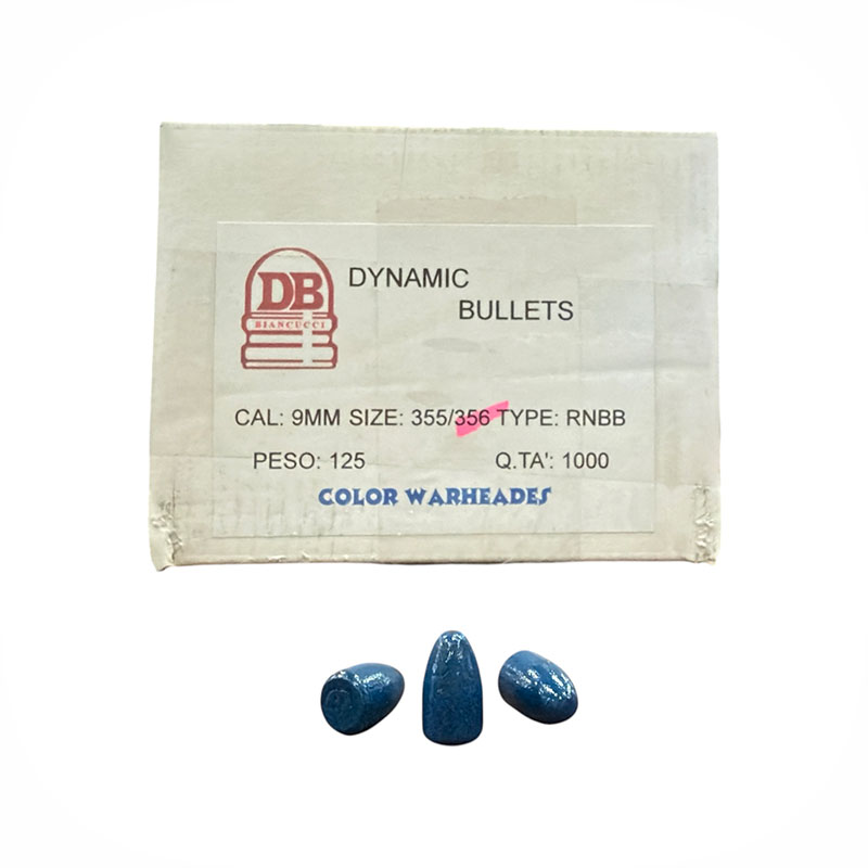 DYNAMIC BULLETS - PALLE 9MM | SIZE 355/356 | TYPE RNBB | 125gr | 1000pz - immagine 3