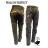 PANTALONE - SAG NATURE - ITALIAN RESPECT IN COTONE CON FIBRA ELASTICA E RIPORTO IN KEVLAR SULLE GAMBE (CINGHIALE)
