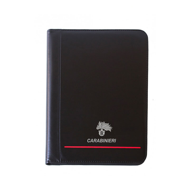 CARTELLA PORTABLOCCO SIMILPELLE CON ZIP FIAMMA CARABINIERI