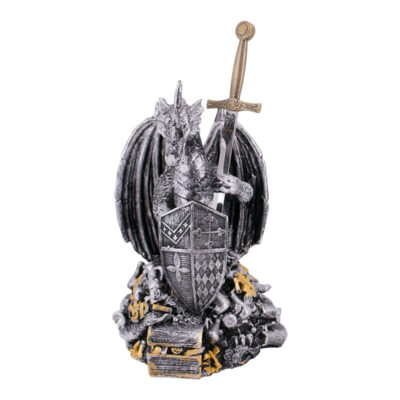 MODELLO SPADA EXCALIBUR CON BASE DECORATIVA DI DRAGO