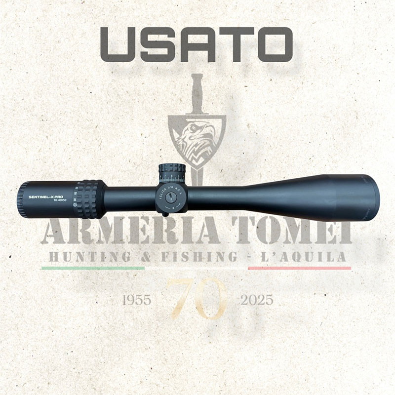 USATO - OTTICA - VECTOR OPTICS - SENTINEL-X PRO 10-40×50 30mm Tube | 1/8 MOA | Zero-Stop - immagine 2