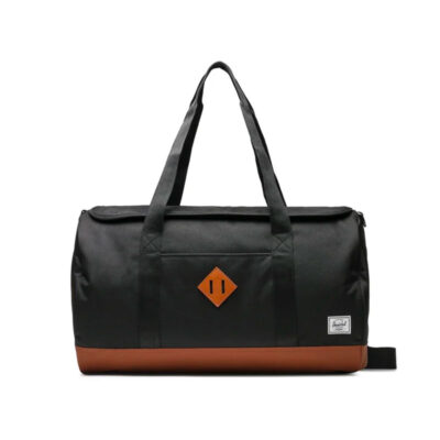 BORSONE - HERSCHEL - HERITAGE DUFFLE | 40L | Black/Saddle Brown