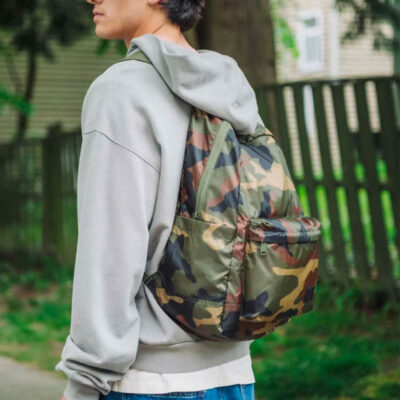ZAINO - HERSCHEL - ROME PACKABLE BACKPACK | 21.5L | Woodland Camo/Black Label - immagine 5