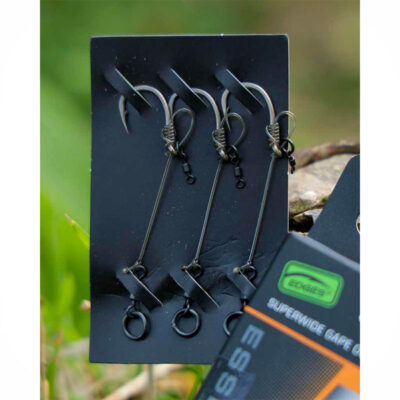 FOX - EDGES ESSENTIALS | CHOD RIGS SIZE 6 | SUPERWIDE GAPE OUT-TURNED EYE (3PZ) - immagine 3