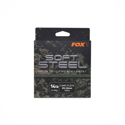 FOX - SOFT STEEL EXTRA TOUGH MONOFILAMENT 14lb 6.4kg CAMO FLECK Ø0.30mm 1000m