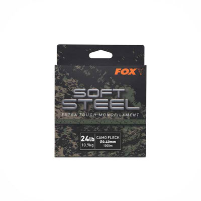 FOX - SOFT STEEL EXTRA TOUGH MONOFILAMENT 24lb 10.9kg CAMO FLECK Ø0.40mm 1000m