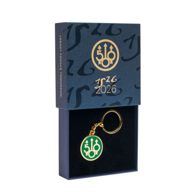BERETTA - PORTACHIAVI 500 YEARS KEY HOLDER | British Green & Gold - immagine 3
