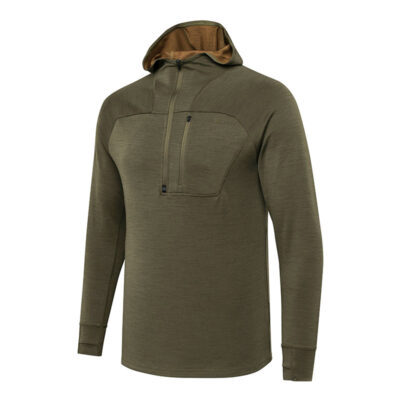 MAGLIA - BERETTA - APOLLO MERINO HOODIE Green Stone