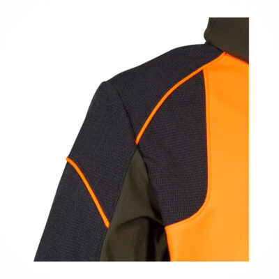 GIACCA SOFTSHELL - COFRA® - SEEWALD Fango/Nero/Arancione - immagine 2