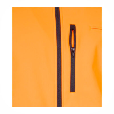 GIACCA SOFTSHELL - COFRA® - SEEWALD Fango/Nero/Arancione - immagine 3