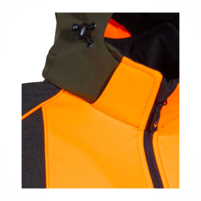 GIACCA SOFTSHELL - COFRA® - SEEWALD Fango/Nero/Arancione - immagine 4