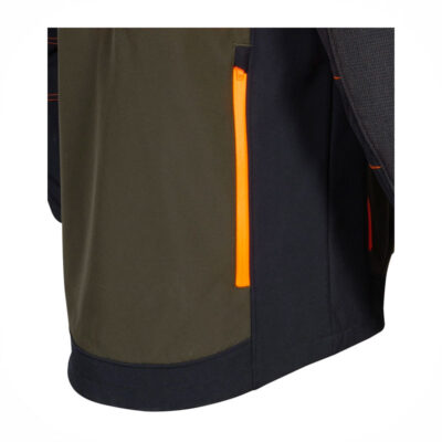 GIACCA SOFTSHELL - COFRA® - SEEWALD Fango/Nero/Arancione - immagine 5