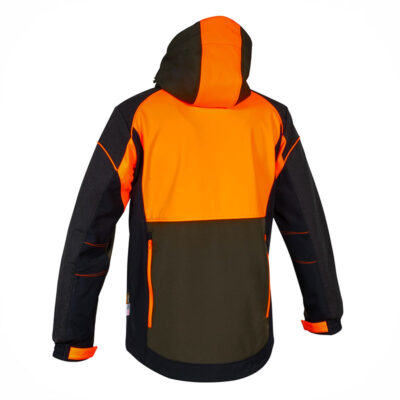 GIACCA SOFTSHELL - COFRA® - SEEWALD Fango/Nero/Arancione - immagine 7