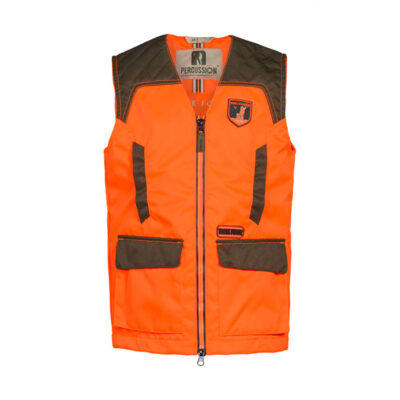 GILET - BAMBINO - PERCUSSION - TRACK FORCE Orange Kaki