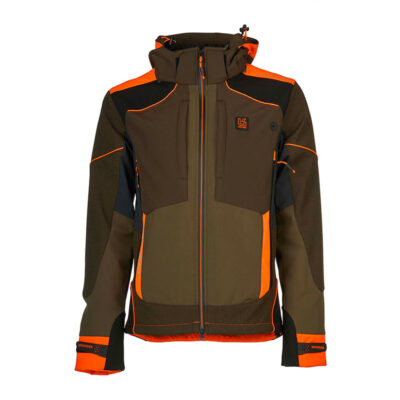 GIACCA - UNIVERS - CACCIA K2 SOFTSHELL U-TEX Verde/Arancio