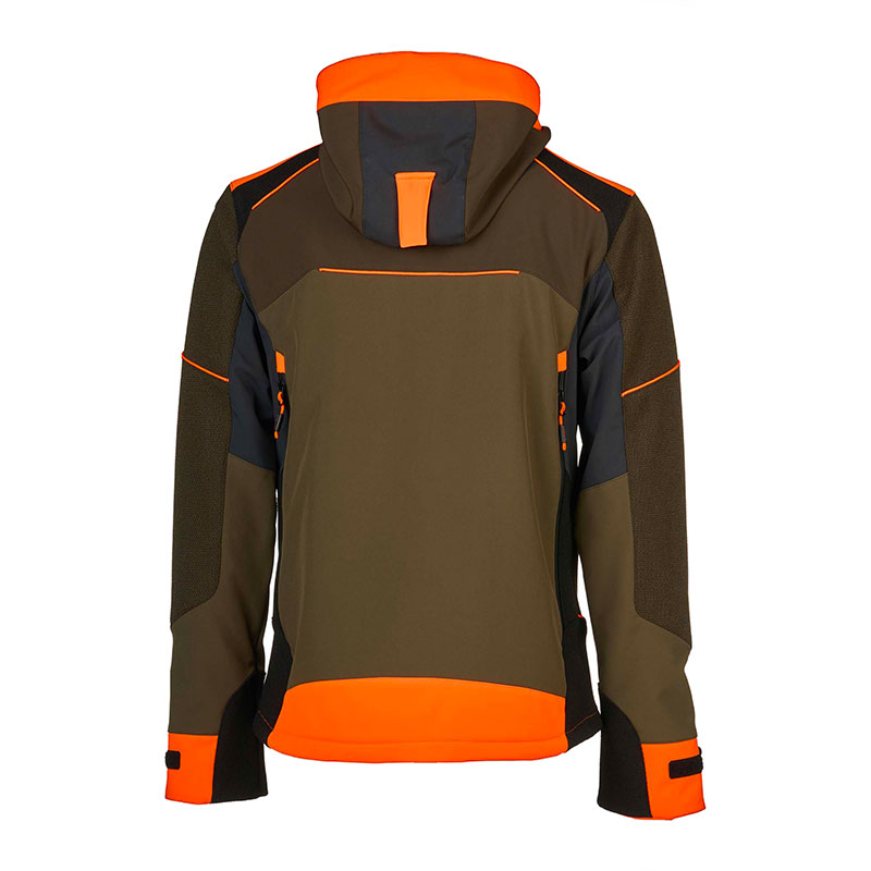 GIACCA - UNIVERS - CACCIA K2 SOFTSHELL U-TEX Verde/Arancio - immagine 2