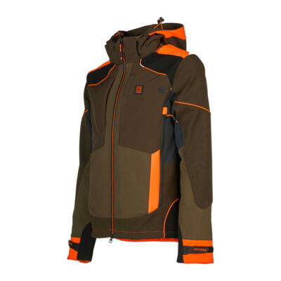GIACCA - UNIVERS - CACCIA K2 SOFTSHELL U-TEX Verde/Arancio - immagine 3
