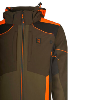 GIACCA - UNIVERS - CACCIA K2 SOFTSHELL U-TEX Verde/Arancio - immagine 5