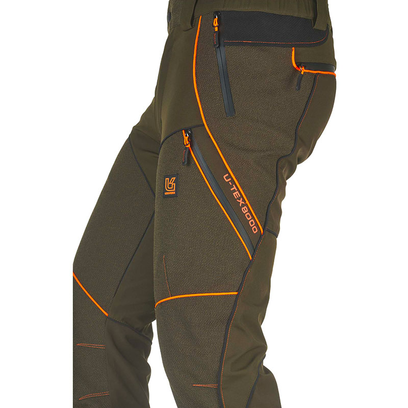 PANTALONE - UNIVERS - CACCIA TECH 6 U-TEX Verde/Arancio - immagine 5