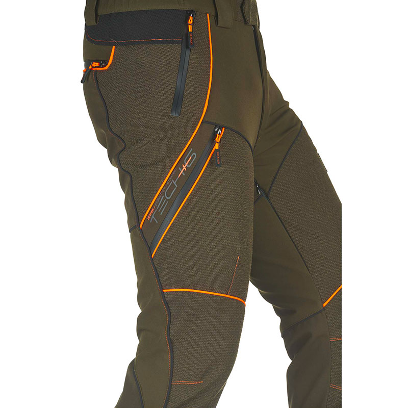 PANTALONE - UNIVERS - CACCIA TECH 6 U-TEX Verde/Arancio - immagine 6