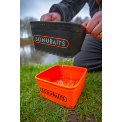 SONUBAITS - EVA BAIT TUB & STRAINER SET | SMALL 1L (SET CONTENITORE + SETACCIO) - immagine 6