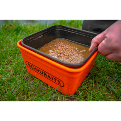 SONUBAITS - EVA BAIT TUB & STRAINER SET | MEDIUM 3L (SET CONTENITORE + SETACCIO) - immagine 6