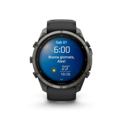 OROLOGIO - GARMIN - FĒNIX® 9 PRO | 51MM | AMOLED | Titanio DLC Carbon Gray con cinturino in silicone Black/Pebble Gray - immagine 10