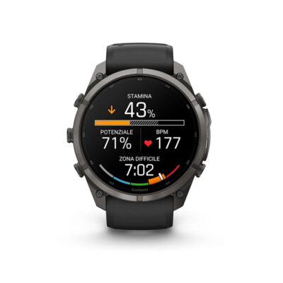 OROLOGIO - GARMIN - FĒNIX® 9 PRO | 51MM | AMOLED | Titanio DLC Carbon Gray con cinturino in silicone Black/Pebble Gray - immagine 4