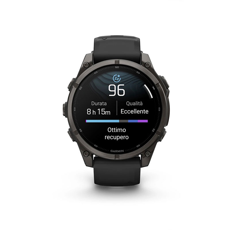 OROLOGIO - GARMIN - FĒNIX® 9 | 47MM | Titanio DLC Carbon Gray con cinturino in silicone Black - immagine 11