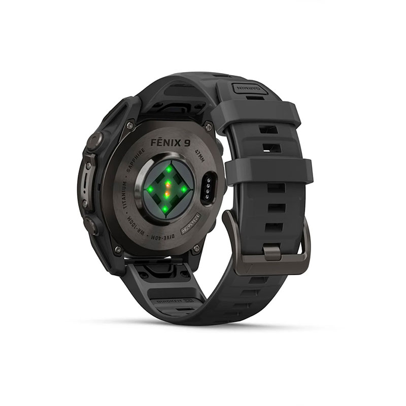 OROLOGIO - GARMIN - FĒNIX® 9 | 47MM | Titanio DLC Carbon Gray con cinturino in silicone Black - immagine 12