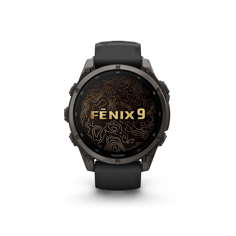 OROLOGIO - GARMIN - FĒNIX® 9 | 47MM | Titanio DLC Carbon Gray con cinturino in silicone Black - immagine 2