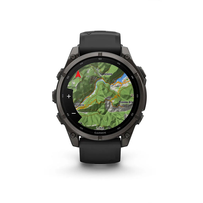 OROLOGIO - GARMIN - FĒNIX® 9 | 47MM | Titanio DLC Carbon Gray con cinturino in silicone Black - immagine 7