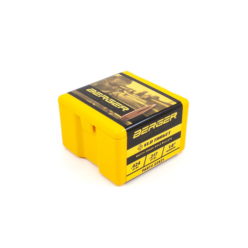 BERGER BULLETS - VLD TARGET 22 CAL .224" DIA | 75GR | 100PZ