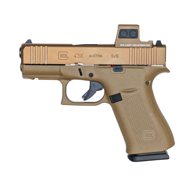 PISTOLA - GLOCK 43X | G MOS-K | 9 LUGER | COYOTE FS +1C - immagine 3