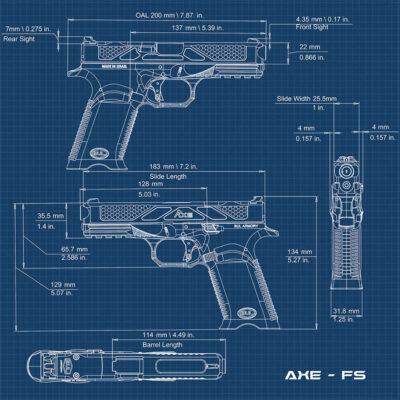 PISTOLA - BUL ARMORY - AXE FS BLACK | 9MM - immagine 6